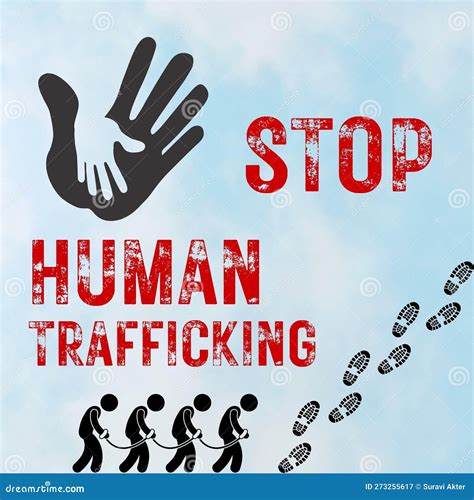 Hand Stop Sign Human Trafficking Concept Stop Human Trafficking Against Women Women Rights