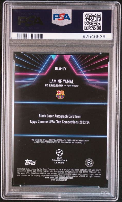 Yahoo Psa Topps Chrome Uefa Club Compet