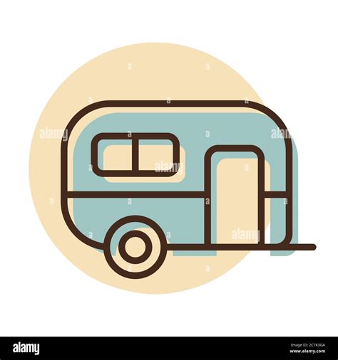 Caravan Camping Site Stock Vector Images Alamy