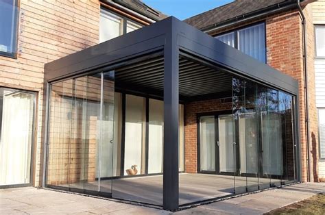 Sliding Glass For Pergolas Tempered And Seamless Glass Walls