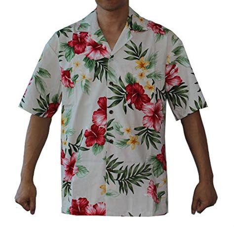 Buy Make In Hawaii Men S Hibiscus Floral Cruise Luau Hawaiian Aloha