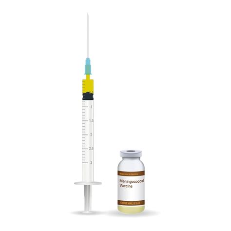 Иммунизация менингококковой вакцины пластиковый медицинский шприц с ...