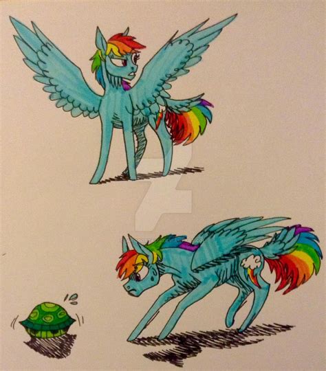 Filly Rainbow Dash By Guloborealis On Deviantart