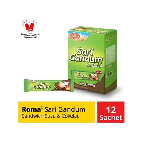 Jual Roma SARI GANDUM 36gr Isi 12 Sachet 2 000 Shopee Indonesia