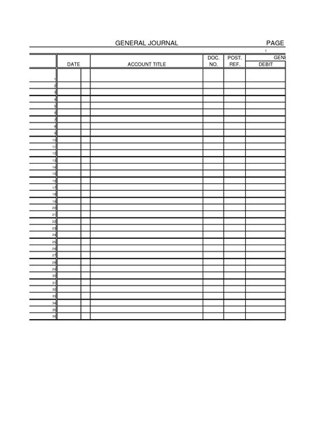 18 Best Images Of Blank Journal Entry Worksheet Free Printable