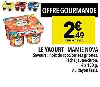 Promo Le Yaourt Mamie Nova Chez Supeco ICatalogue Fr