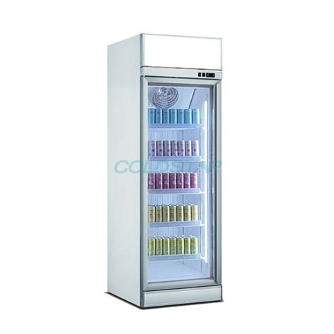 Single Door Vertical Transparent Glass Cabinet Chiller China Cabinet