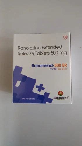 Ranomend 500 ER 500mg Ranolazine Extended Release Tablets at best price ...