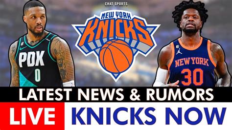 Live Ny Knicks Rumors News On Julius Randle Damian Lillard Obi