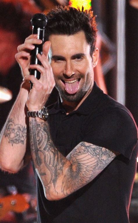 Adam Levine From Stars Sticking Out Their Tongues E News