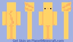 yellow axolotl Minecraft Skin