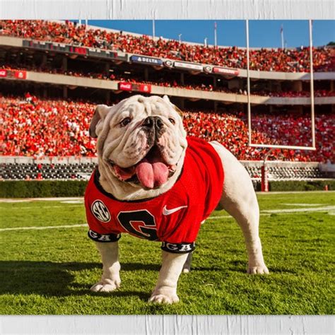 UGA: Georgia Bulldogs Uga X End Zone Photo Picture Print - Etsy