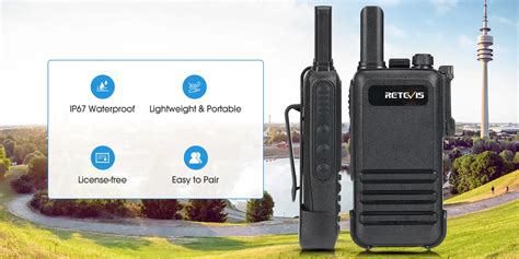 Retevis RB47 Waterproof Ultra Thin Long Range FRS Radio