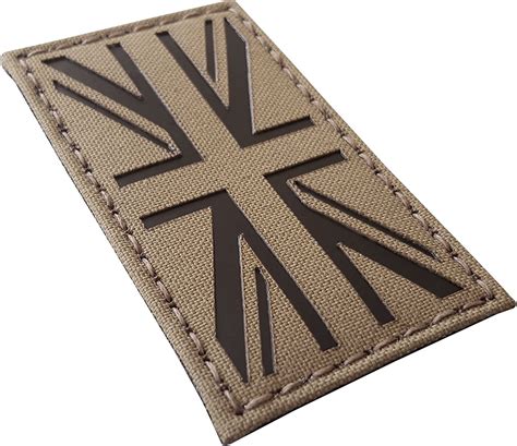 Coyote Brown Tan Infrared Ir Uk Union Jack Flag Laser Cut 35x2