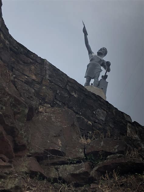 The Vulcan Statue Overlooking Birmingham R Alabama