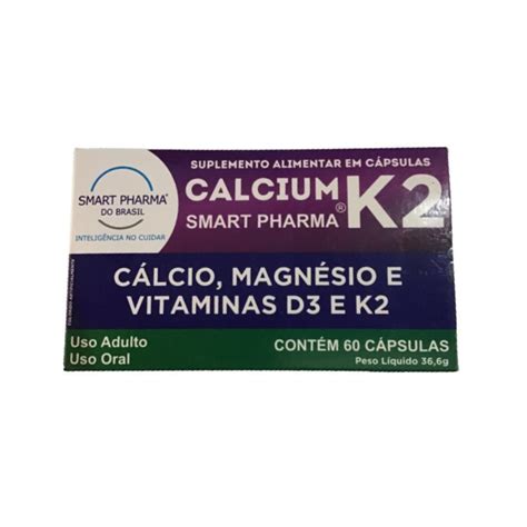 Calcium K2 Cácio Magnésio Vitamina D3 30 Caixas 60 Cápsulas Submarino