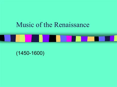 Renaissance Music