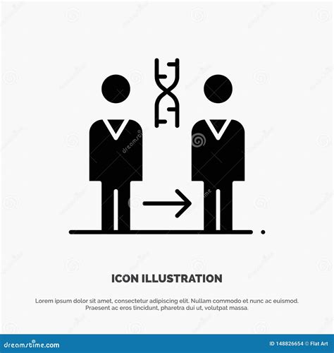 Dna Cloning Patient Hospital Health Solid Glyph Icon Vector Stock