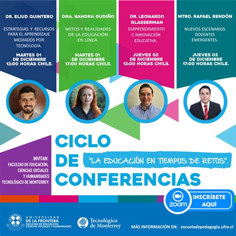 Ciclo De Conferencias La Educaci N En Tiempos De Retos