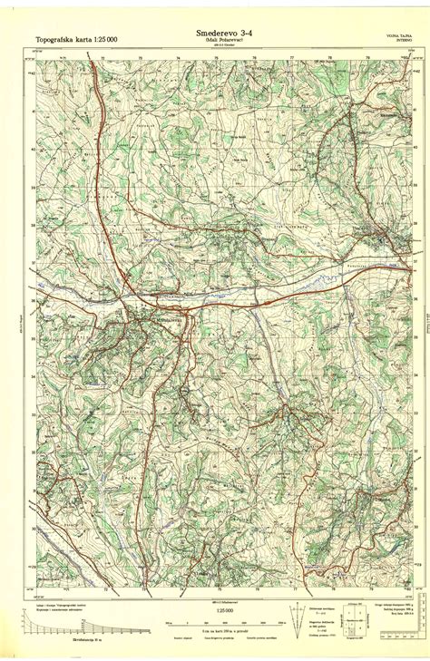 Topografske Karte Srbije Jna Smederevo