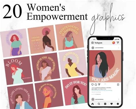 20 Women S Empowerment Instagram Graphics Social Media Etsy Empowerment Instagram Graphics