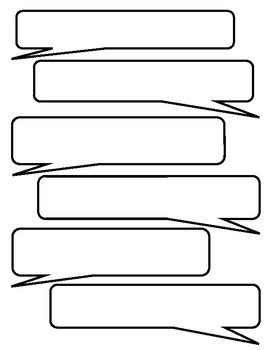 Editable Conversation Speech Bubbles Free By EL Evate TpT