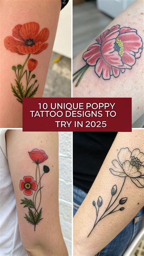 10 Unique Poppy Tattoo Designs To Try In 2026 Pure Beauty