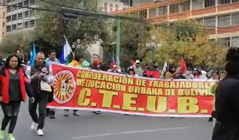 Juez Deja En Libertad A Los Dos Profesores Aprehendidos En La Paz En Medio De Una Marcha Erbol