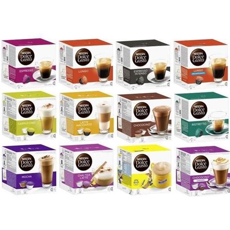 Nescafé Dolce Gusto Capsules Set 192 Capsules Cafe Achat Vente Café