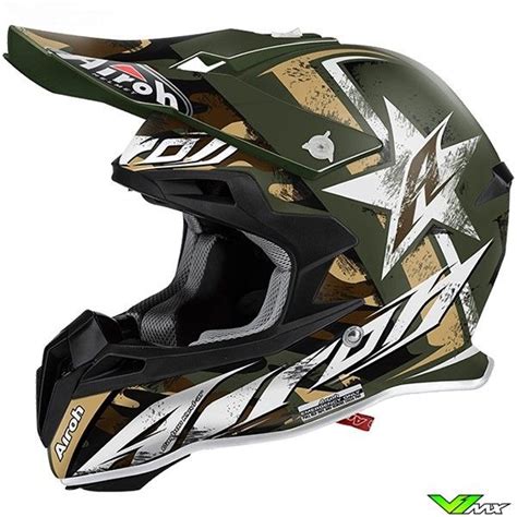 Airoh Terminator Ground Green Matt Mx Helmet Motocross