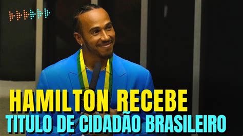 F1 2022 Lewis Hamilton Recebe TÍtulo De CidadÃo HonorÁrio Do Brasil