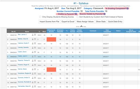 Grading Completed Vs Visible To Portal Aka Visible To Parents