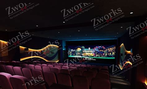 Movie Theater Interior Design 3d model | Zworks 3D Models