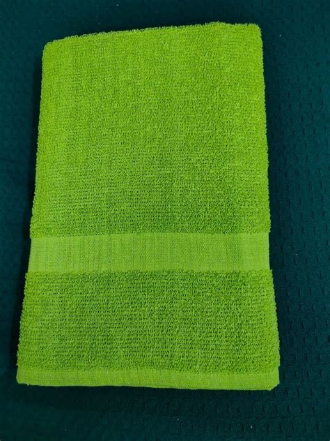 Terrycloth Gsm Green Cotton Terry Bath Towel Size X Inches At