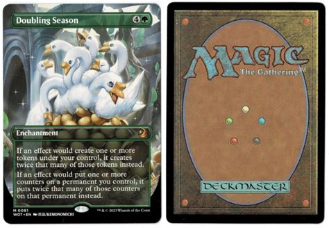 Doubling Season Anime Borderless From Wilds Of Eldraine Enchanting