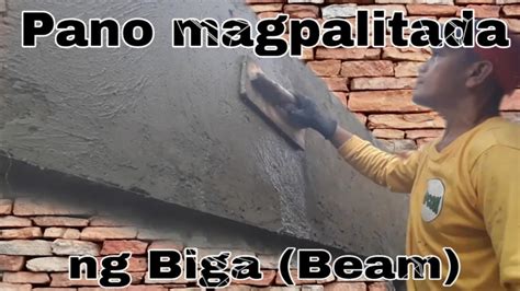 Pano Mag Palitada Ng Biga Beam Youtube