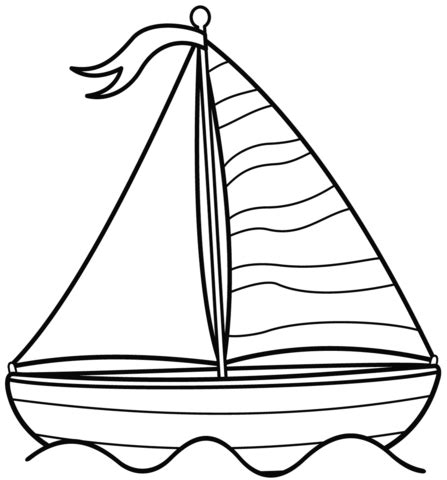 Desenho De Barco A Vela Para Colorir Desenhos Para Colorir E Imprimir