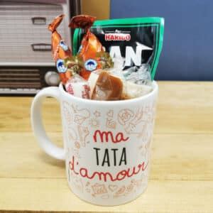 MUG ma Tata d amour bonbons rétro 60 Cadeau Tata