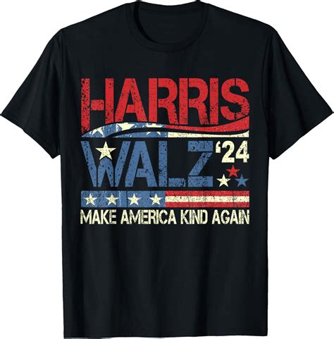 Harris Walz 2024 Make America Kind Again Harris Waltz Quote T Shirt