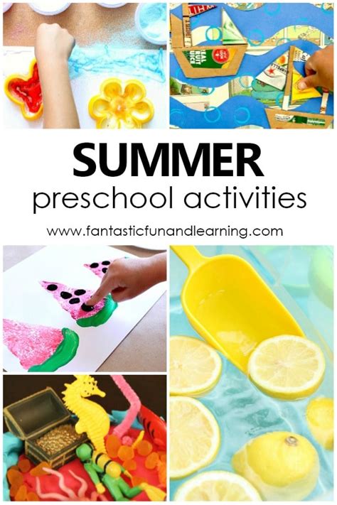 Summer Theme Activities For Kindergarten