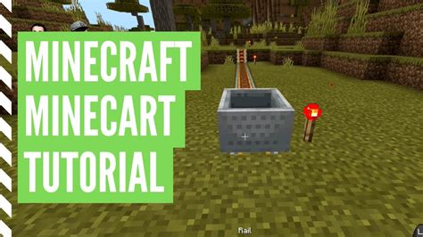 How To Make A Minecart In Minecraft Youtube