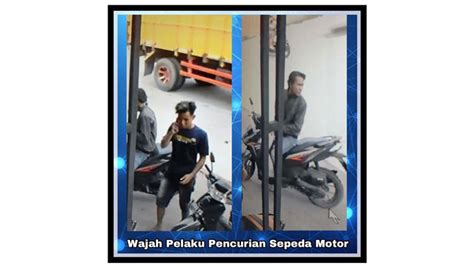 Aksi Pencuri Motor Terekam CCTV Toko Nih Gambarnya