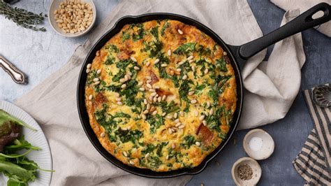 Sweet Potato And Crispy Kale Frittata Recipe