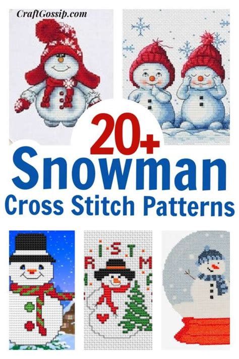 Christmas Snowman Cross Stitch Patterns