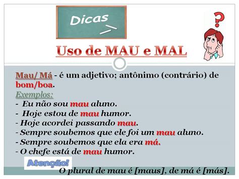 Exercicio De Mau E Mal