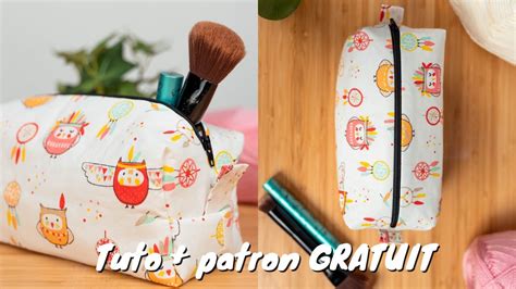 Trousse De Toilette Patron GRATUIT Tuto Couture Facile YouTube