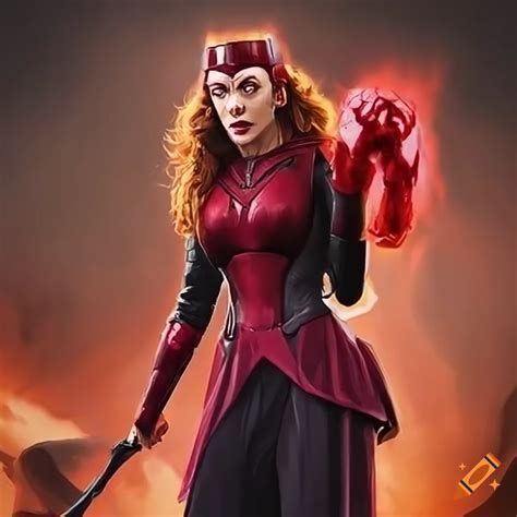 Artistic Depiction Of Scarlet Witch And Boba Fett On Craiyon