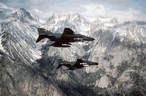 A Right Side View Of An F 4g Advanced Wild Weasel Phantom Ii And An F