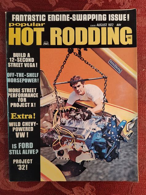 POPULAR HOT RODDING Magazine August 1972 Engine Swapping Issue EBay