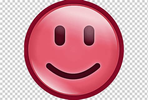 Emoticon Cara Rojo Rosa Sonrisa Expresión facial Smiley Cabeza